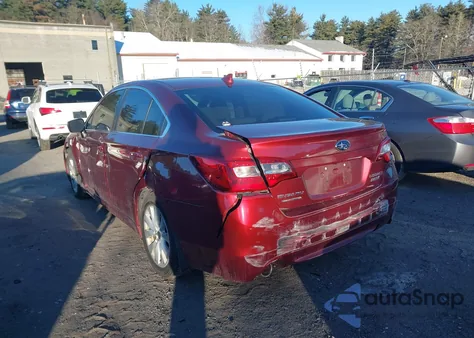 2016 Subaru Legacy 2.5I Premium z USA, uszkodzony, nr VIN 4S3BNAC66G3058395
